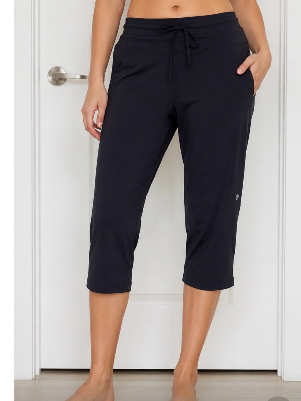 Lululemonn Drawstring Flare Relaxed Crop Cropped Pants Sz 10